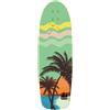 Fzaqwen Maple Skateboard Deck Tavola Skateboard Cruiser Tavola Longboard Tavola Street Tavola in 7 Doppio Kick Fori di Montaggio Regolabili E Profilo, Palma Da Cocco