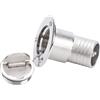Ausla Tappo Serbatoio Carburante in Acciaio Inox per Barca, 38mm 1,5 | Costruzione in Acciaio Inox 316, Finitura Lucida, Montaggio a Filo Ponte, Compatibile con Tubo da 38 Mm, per Barche, Yacht,
