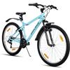 HH HILAND HILAND HH Donna 26 Pollici Mountain Bike, Uomo e Donna 21 Velocità, Telaio in Acciaio ad Alto Carbonio Mountain Bike, Sport MTB Uomo Adulto - Blu