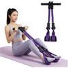 samyihe Elastici Fitness Allenatore Addominale, Fascia di Resistenza con Pedale e Maniglie Antiscivolo, Resistance Bands Multifunzione, Attrezzi Palestra Casa Regolabile per Vita/Bracci/Gambe/Dimagrante