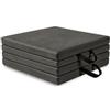 Fzaqwen Tappetino Fitness Pieghevole Tappeto Ginnico Materassino Palestra Cuscino Allenamento Tatami Ginnastica Materiale PU E Cotone Perlato Pieghe Pannelli, Nero