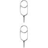 Fonowx 2 Pezzi Fly Tying Hackle Pliers Pinza Strumenti Materiali in Acciaio Inox Resistenti Adatti agli Appassionati di Pesca a Mosca per Creare