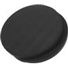 TOPBATHY 2 Pezzi Cuscino Rotondo di Supporto Yoga in Tpe Nero per Pilates