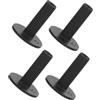 VICASKY 4 Pezzi Tee da Golf in Gomma Nera 60mm per Simulatore e Pratica | Posizionamento Preciso della Sfera, Compatto e Portatile, Antiscivolo, per Driving Range e Tappetino