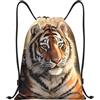 Anceky Zaino con coulisse, borsa da palestra con coulisse, borsa da nuoto con tigre carina per uomo e donna