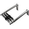JOJIDE Scaletta for Barche a 3 gradini in Acciaio Inossidabile, Pieghevole, telescopica, for Piattaforma Superiore for Il Nuoto, ferramenta, Accessori per Barche