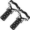 Healvian Pedane Bici Posteriori Pieghevoli in Acciaio, Nere, per Mountain Bike Bmx | Poggiapiedi per Bicicletta Posteriore, Sedile Posteriore Bicicletta Supporto, Accessorio Compatto Antiscivolo