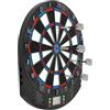LOYEMAADE Bersaglio elettronico da parete, 18 giochi, 159 varianti, 8 giocatori, LCD | Dispositivo elettronico per freccette con 6 freccette, 24 punte, per casa, ufficio, sala giochi, bar, garage