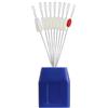 EXCEART 10 Pezzi Tappo Galleggiante da Pesca in Silicone 7+2 Blu per Lenza | Compatto e Leggero, Fissaggio della Profondità, per Fiumi e Pesca Oceanica, Accessorio per Appassionati