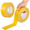 Generisch Set di 2 nastri adesivi per corti, 50 m per rotolo, per interni ed esterni, set di marcatura per campi, linee temporanee per badminton, tennis e basket, 5 cm di larghezza, posa facile e