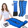 vanenferse Pressoterapia per Casa 6 Camere (Blu, L 2 gambe + addome) | Pressoterapia Linfodrenaggio Professionale, Massaggiatore Elettrico Gambe linfodrenante, 0-30 Min, 30-240 mmHg