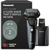 Panasonic Electric Razor for Men, Electric Shaver, ARC5 with Premium Automatic Cleaning and Charging Station, Wet Dry Shaver Men, Cordless Razor, with Pop-Up Trimmer ES-LV97-K, Black