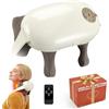 Strixorn Massaggiatore Cervicale Schiena e Collo 6D con Calore 5 Modalità 4 Intensità Massaggiatore Elettrico Schiena e Collo Senza Fili 2000mAh Ricaricabile Portatile Neck Massager Regalo Donna Uomo