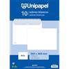 Unipapel | Confezione da 15 buste grandi | Carta 90 g bianca | Perfette per documenti a4+ o formato foglio. Dimensioni: 260 x 360 mm. Chiusura striscia autoadesiva in silicone Autodesk | Facile