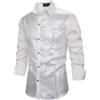 YOSUWOAI Camicia da discoteca da uomo con paillettes, per feste a tema, anni '70, hippie, festival, costume con paillettes scintillanti, vestito da discoteca