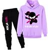 Forlcool Ninja Kidz Merch Felpe+Pantaloni 2 pz Tute per Bambini Comodi Abiti Casual