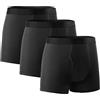 WIRRVOY Boxer Uomo Elasticizzato Mutande Uomo Intimo Maschile Senza Etichetta con Vola Aperta Pacco da 3