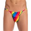 Satini Tanga Uomo in Raso Lucido, Arcobaleno, M