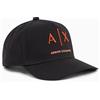 Armani Exchange Cappello da baseball con logo in twill di cotone