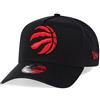 New Era Toronto Raptors Black 9Forty A Frame Snapback Cap, Nero , Taglia unica