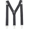 MASADA Bretelle da uomo chiusura a moschettone resistenti 3,5 cm di larghezza fino a 195 cm di altezza