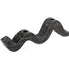 Bloomingville Marble Wave - Portacandela a doppio cono, colore: Nero