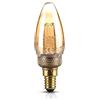 V-TAC Lampadina LED E14 2W Candela Filamento Ambrato Art 1800K