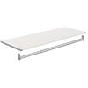 ClosetMaid Modular Shelf & Hang, Wood Organizer Adjustable Closet, Add On Storage Accessory, White, Shelf and Hang Rod Kit