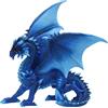 Nemesis Now Statuetta Yukiharu 21,5 cm, resina, scultura drago blu, merchandising gotico fantasy, fusa in resina di alta qualità, dipinta a mano