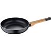 Bergner - Padella 28cm in alluminio con manico soft touch effetto legno, linea Earth Black induzione
