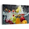 ARTTOR Quadri Moderni su Tela 120x80 cm Stampe da Parete Cucina - 2972 | Frutta Acqua Splash Quadro Decorativo XXL 1 pezzo Soggiorno Camera da Letto Arte da Parete Decorazione da Parete ARTTOR