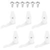 TopHomer 6 pezzi paralume con clip, lampade con fibbia fissa e viti, accessori di montaggio per plafoniere, bianco - L
