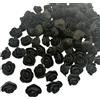 Urier 120 mini rose in schiuma da 3,3 cm, piccole rose per artigianato, fiori artificiali per decorazione di torte, ghirlande di nozze, scrapbooking (120, nero)