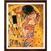 Trimits Kit per punto croce stampato extra large - Il bacio (Klimt) su tela Aida a 14 punti (51 x 62 cm) con fili, ago, design codificato a colori e istruzioni (lingua italiana non garantita) - ideale