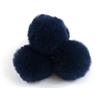 SYSUII 20 pompon in pelliccia artificiale, 5 cm, pompon in pelliccia artificiale, per cappelli e berretti, portachiavi per fai da te, procione, ciondolo fai da te, blu scuro