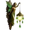 Generic Lampada da Parete Atmosfera Vintage Luce Notturna Con Di Fata In Resina | Lampada Delle Fate mentata A Batterie per Casa Camera da Soggiorno Studio Cameretta Università e Fattoria