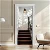 Arricraft 2 Pezzi Adesivo Trompe L'oeil per Porta, Motivo: Scala di Ombra e | 200x80cm Adesivi Artistici Frigorifero PVC Impermeabile Autoadesivo Decorazione Adesivo Carta Da Parati per Porte