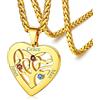 FaithHeart Collana Cuore 2-7 Nomi Disponibili Famiglia BFF Nome Personalizzato con 12 Mesi Pietra Portafortuna Colorate Collana Argento Oro da Donna Regali Creativi Confezione Regalo