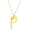 Beloved Collana con ciondolo da donna in acciaio con iniziale - pendente lettera Maxi - collana con catenina regolabile - Colore Silver o Gold