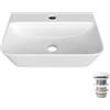 HOROW Lavabo Sospeso con Scarico Click-Clack