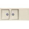 Generic Lavello cucina Borgogna Bianco Antico 116 x 50 cm 2 vasche e gocciolatoio Made in Italy