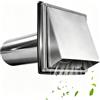 sofymoor Griglia Aerazione,Coperchio Per Ventilazione Asciugatrice Da 4 Pollici/100mm (Esterno),Con Prolunga Rimovibile e Schiuma Fonoassorbente, Per Uso Domestico Esterno Dei Condotti Dell'Aria