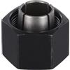 FACAIIO Pinza per fresatrice in metallo, 12 mm, 12,7 mm, per DeWalt DW616M | Durable Shank - Adattatore di ricambio per router a base fissa, colore: nero