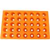 Helilyco ER Scatola portaoggetti per macchine utensili CNC, supporto per pinze a molla a 60 fori, compatibile con ER25/32, per organizer ER32 in PP arancione