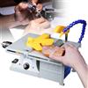 Generic Lapidary sega da tavolo con velocità regolabile, sistema di raffreddamento ad acqua, macchina tampone per lucidatura da banco per lucidatura di rocce e gemme, strumento di rettifica di precisione