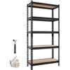 VEVOR Scaffale per Garage in Metallo 5 Ripiani Regolabili Capacità 907,2 kg, Scaffale da Stoccaggio per Carichi Pesanti, per Cucina, Dispensa, Magazzino e Cantina, 75,9 cm L x 30,9 cm P x 152 cm A