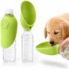 Yutissi Borraccia per Cani Portatile, Silicone Distributore D'Acqua Anti-Goccia, Bottiglia da Viaggio Ciotola per Cani Gatti Accessori per Passeggiata, Campeggio e Outdoor (Verde)