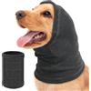 Quorumsg Paraorecchie per Cani, Copriorecchie Calmanti per Cani | Scaldaorecchie per Canis, Paraorecchie Antirumore per Canis per Alleviare L'ansia e Calmante, Mantenere al Caldo(Grigio)