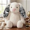 Kinetora Coniglio personalizzato in peluche con foto 30/40cm 5 colori regalo (Bianco)