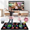 HSAHL Tappeto Danza Doppio HDMI per TV e PC: 64GB, 1000 Giochi, 885 brani e 81 MV. modalità 3D/Cartoon e Fitness. Divertimento Ideale per Bambini e Adulti, Perfetto per l'intrattenimento in Famiglia.